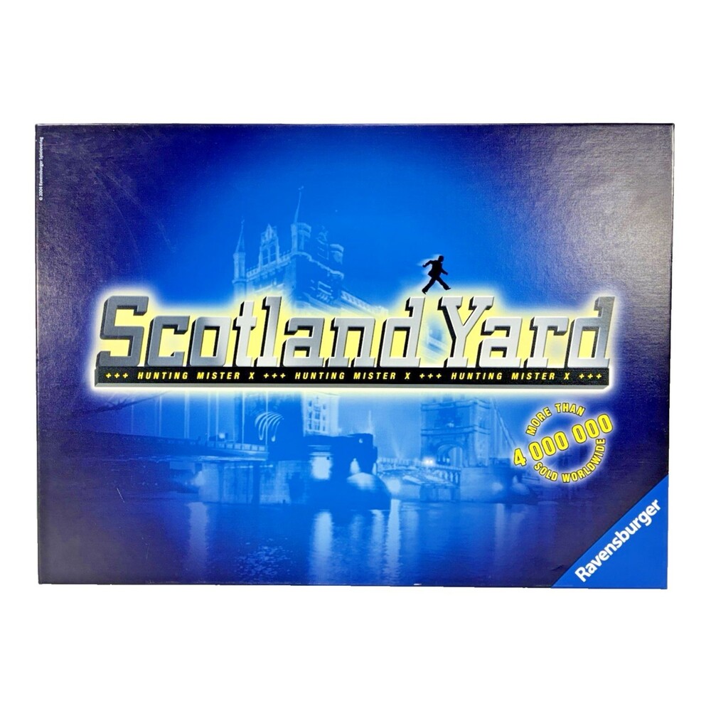 Scotland Yard Ravensburger Vintage 2004 Detective Hunting Mister X Complete
